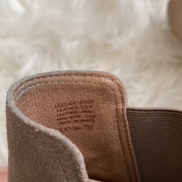 Antonio Melani taupe platform suede ankle boots - Picture 7 of 9